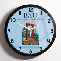 Thumbnail for Ernesto Cortissoz International Airport BAQ Wall-Clock Framed - Light Blue