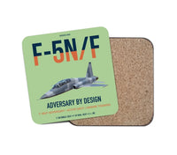 Thumbnail for F-5N F Adversary design on light green 1 piece coaster