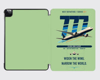 Thumbnail for Boeing 777-9 design on light green ipad tablet case