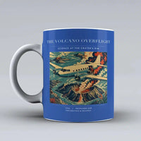 Thumbnail for VINTAGE G4206 - The Volcano Overflight - Ceramic Mug design on blue