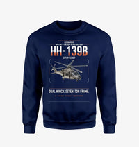 Thumbnail for Leonardo HH-139B design on navy blue sweatshirt