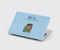 Thumbnail for Josep Tarradellas Barcelona-El Prat Airport (BCN) design on light blue MacBook case