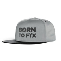 Thumbnail for Born To Fix Airplanes snapback - gray & black