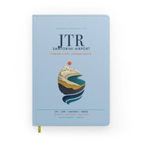 Thumbnail for Santorini Airport (JTR) design on light blue notebook