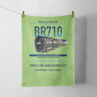 Thumbnail for BR710 design on light green towel