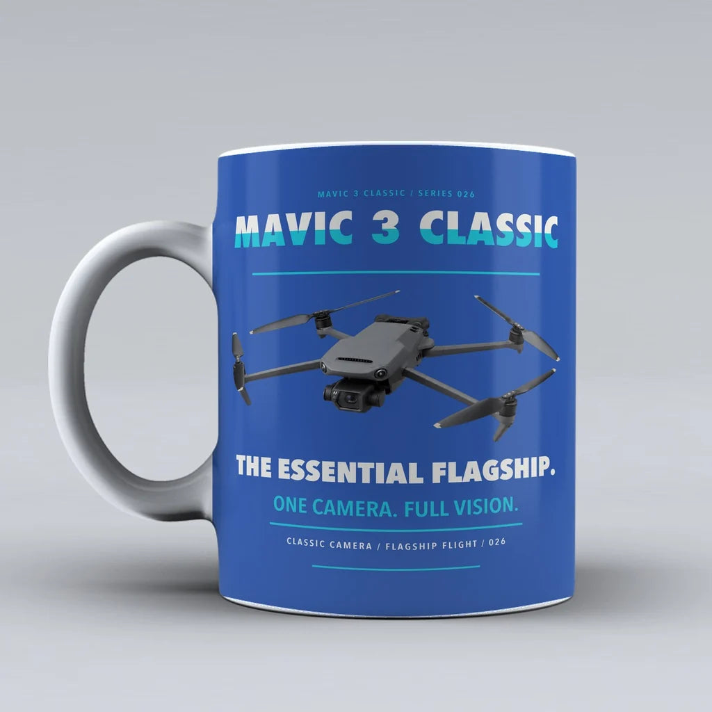 Mavic 3 Classic Mug design on blue dji