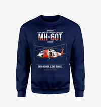 Thumbnail for Sikorsky MH-60T Jayhawk design on navy blue sweatshirt