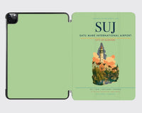 Thumbnail for Satu Mare International Airport (SUJ) design on light green ipad tablet case