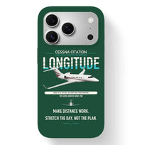 Thumbnail for Cessna Citation Longitude design on dark green magsafe iphone case, for iPhone 17 Pro