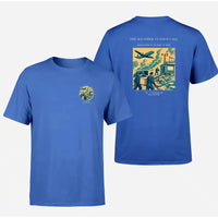 Thumbnail for VINTAGE G4288 - The Weather Station Call - Double-Side T-Shirt design on blue double side t shirt