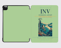 Thumbnail for Inverness Airport (INV) design on light green ipad tablet case