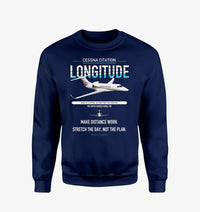 Thumbnail for Cessna Citation Longitude design on navy blue sweatshirt