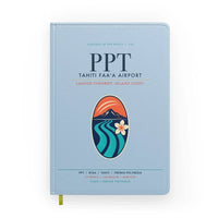 Thumbnail for Tahiti Faa'a Airport (PPT) design on light blue notebook