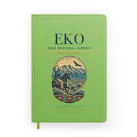 Thumbnail for Elko Regional Airport (EKO) design on light green notebook
