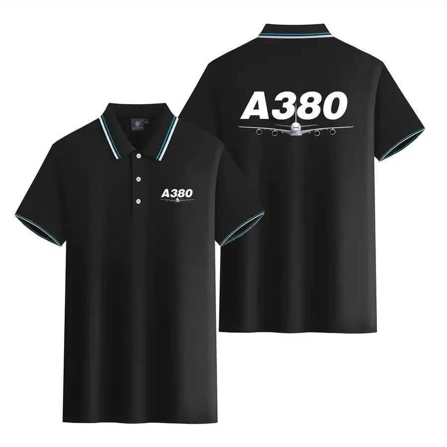 Customisable Airbus A380 Polo Shirt - view 4