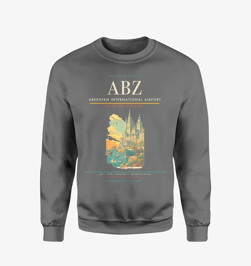 Aberdeen International Airport ABZ Sweatshirt - Gray