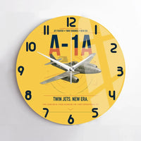 Thumbnail for Messerschmitt Me 262A-1a design on yellow no frame wall clock