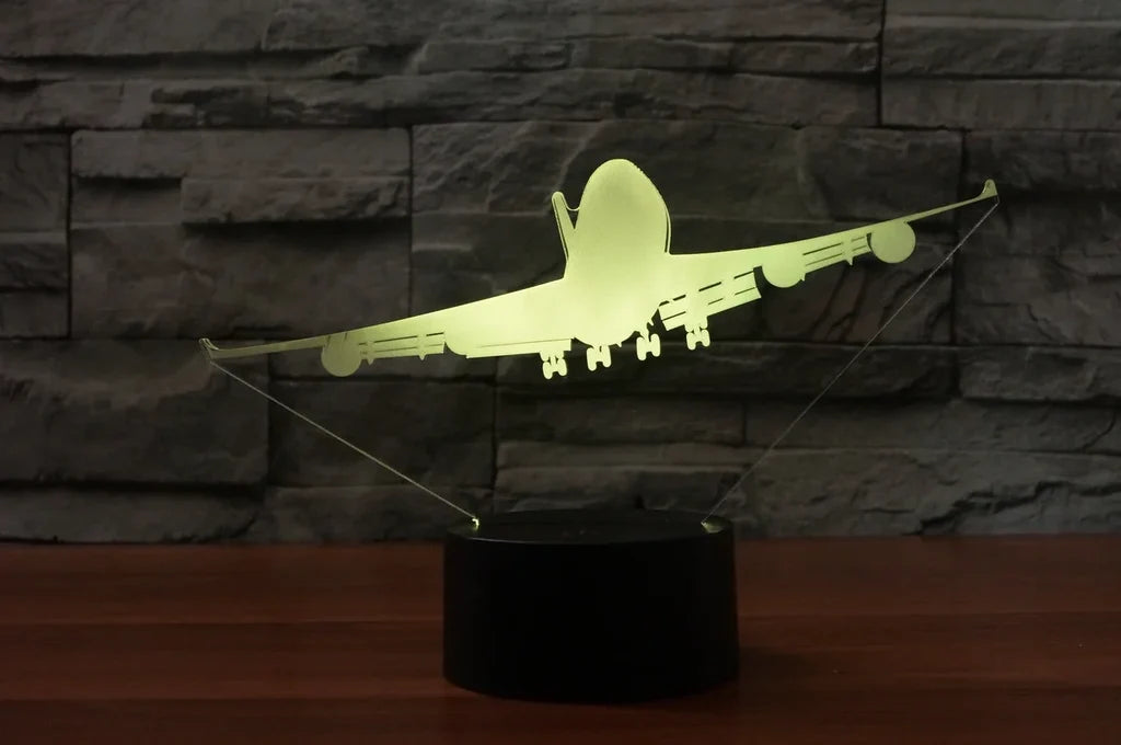Customisable Boeing 747 3D Lamp - view 5