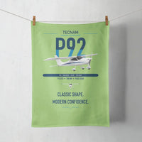 Thumbnail for Tecnam P92 Echo MkII design on light green towel