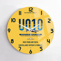 Thumbnail for Airbus U010 Aliaca VTOL design on yellow no frame wall clock