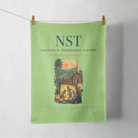 Thumbnail for Nakhon Si Thammarat Airport (NST) design on light green towel