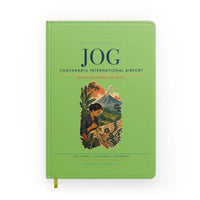 Thumbnail for Yogyakarta International Airport (JOG) design on light green notebook