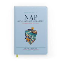 Thumbnail for Naples International Airport (NAP) design on light blue notebook