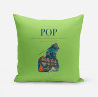 Thumbnail for Gregorio Luperón International Airport (POP) design on light green pillow
