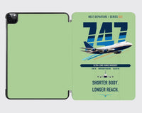 Thumbnail for Boeing 747SP design on light green ipad tablet case