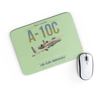 Thumbnail for A-10C Thunderbolt II design on light green rectangle mouse pad