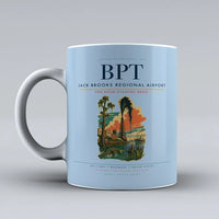 Thumbnail for Jack Brooks Regional Airport (BPT) airport code design on light blue ceramic mug