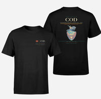 Thumbnail for Yellowstone Regional Airport (COD) design printed on black double-side t-shirt