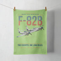 Thumbnail for F-82B Twin Mustang design on light green towel