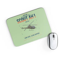 Thumbnail for Westland Scout AH1 design on light green rectangle mouse pad