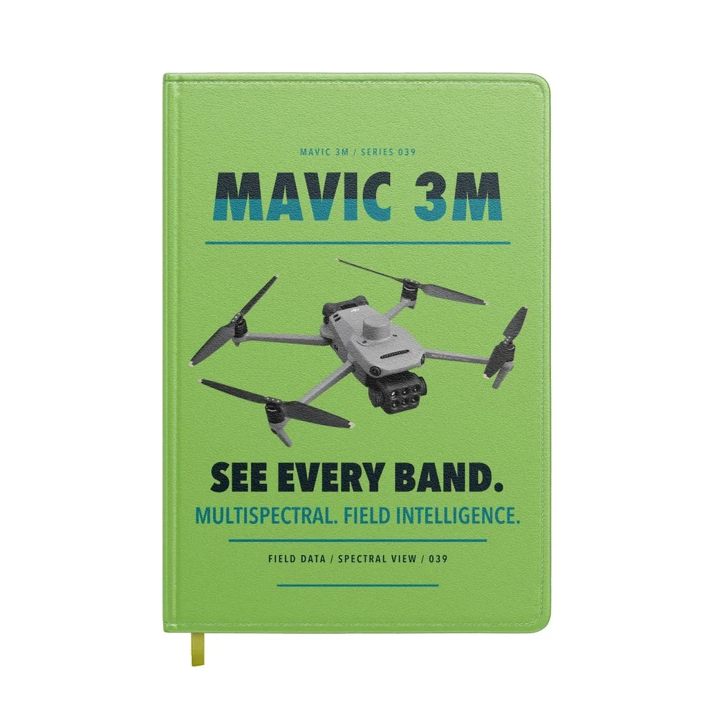 DJI Mavic 3 Multispectral design on light green notebook