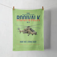 Thumbnail for Denel Rooivalk Mk 1F design on light green towel
