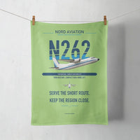 Thumbnail for Nord 262A design on light green towel
