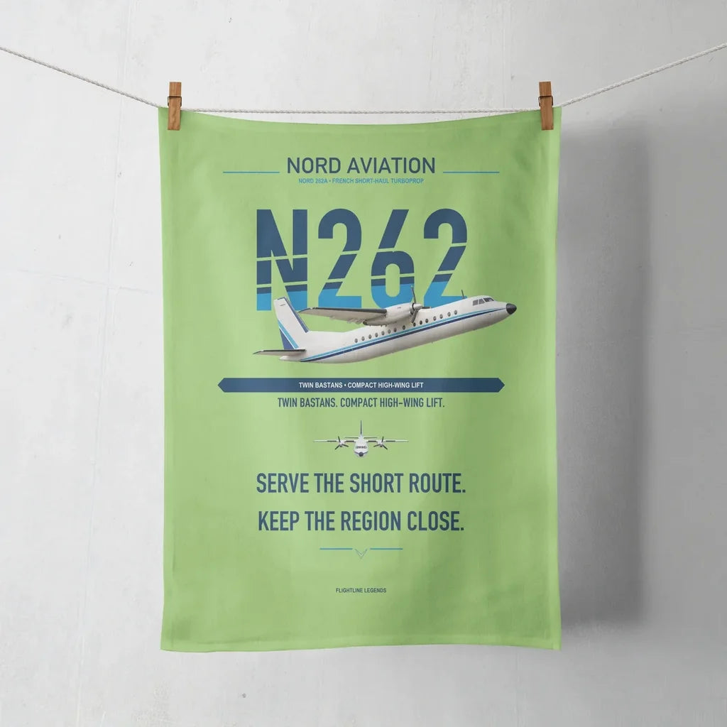 Nord 262A design on light green towel