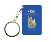 Thumbnail for Leoš Janáček Airport Ostrava (OSR) design on blue key chain