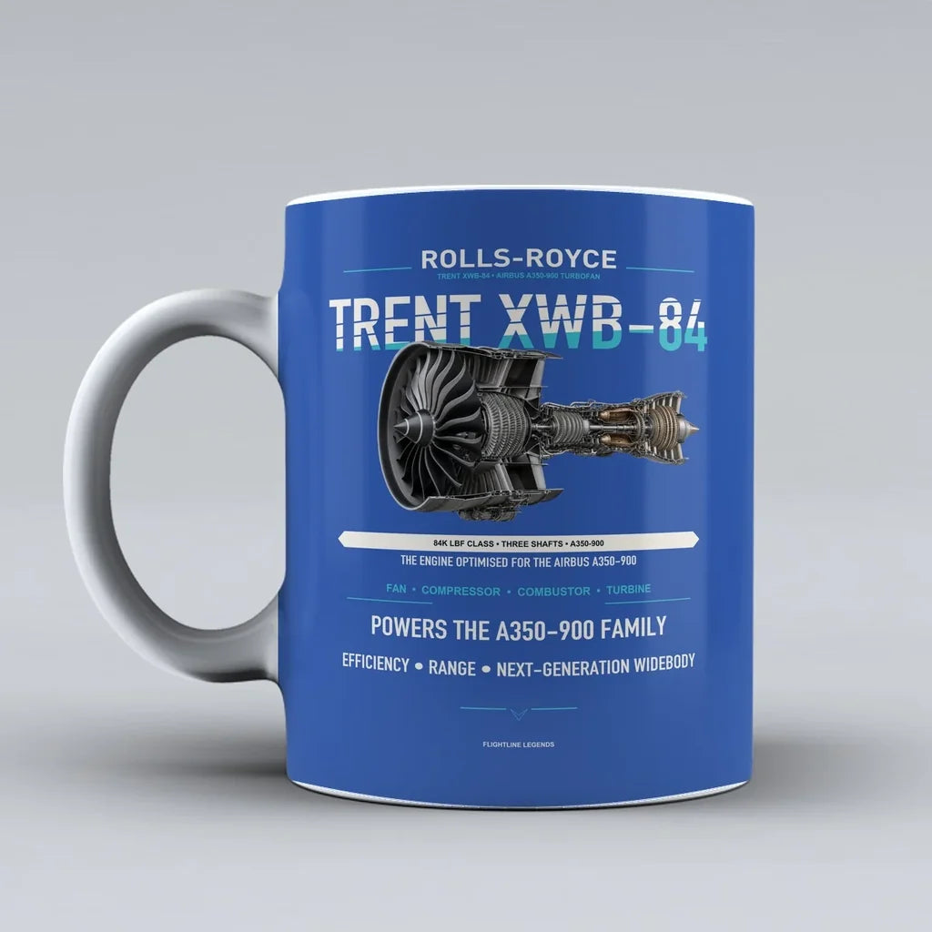 XWB-84 Mug design on blue trent
