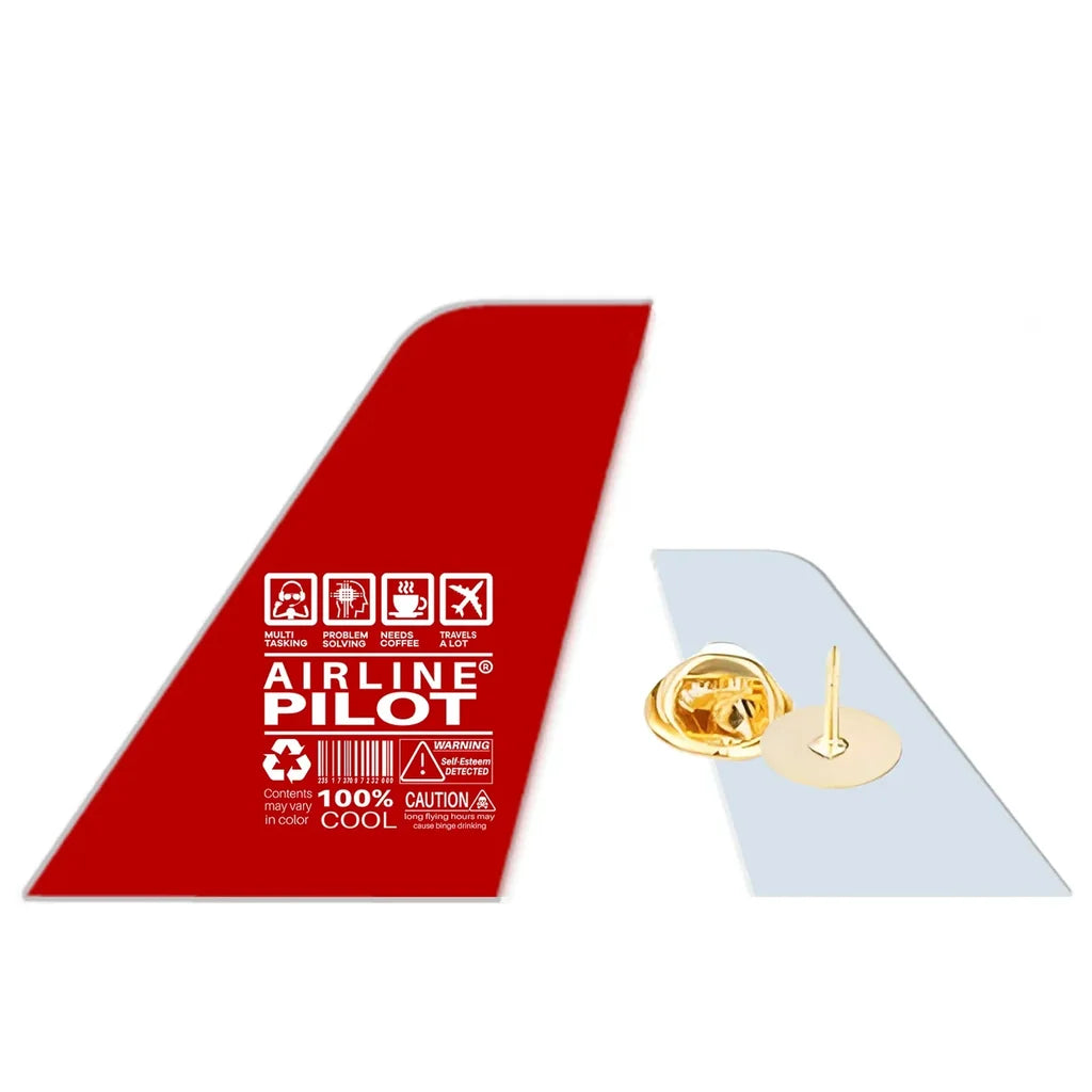 Airline Pilot Label Brooch - view 4