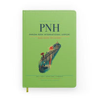 Thumbnail for Phnom Penh International Airport (PNH) design on light green notebook