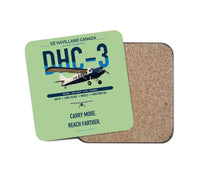 Thumbnail for DHC-3 Otter design on light green 1 piece coaster