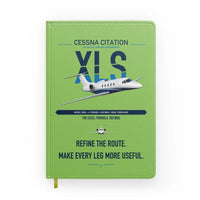 Thumbnail for Cessna Citation XLS design on light green notebook