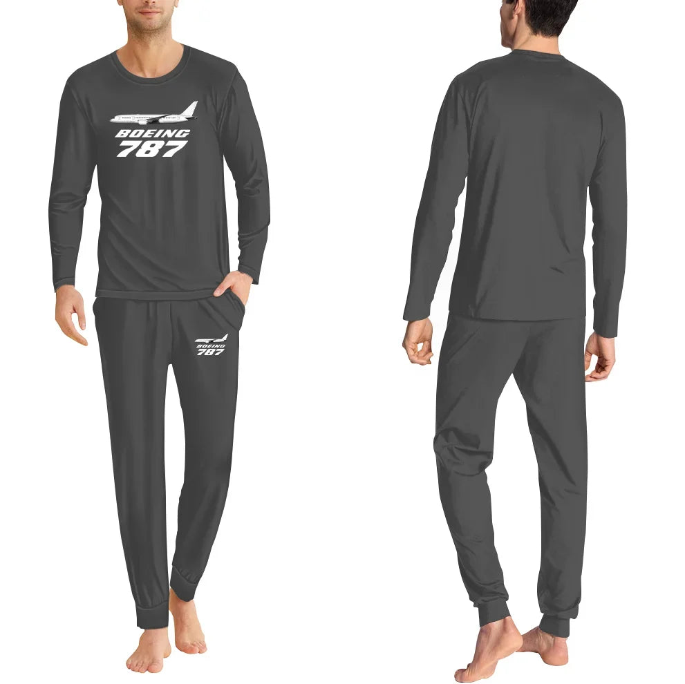 The Boeing 787 men pajamas - Gray