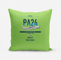 Thumbnail for Piper PA-24-250 Comanche 250 design on light green pillow