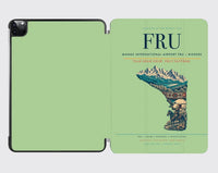 Thumbnail for Manas International Airport (FRU) design on light green ipad tablet case