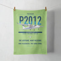 Thumbnail for Tecnam P2012 Traveller design on light green towel
