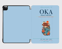 Thumbnail for Naha Airport (OKA) design on light blue ipad tablet case
