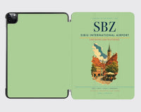 Thumbnail for Sibiu International Airport (SBZ) design on light green ipad tablet case